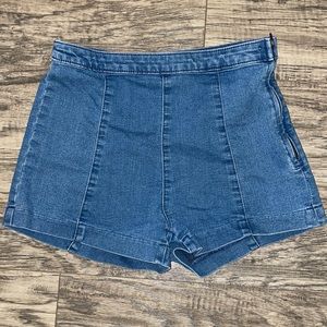 High rise Jean shorts